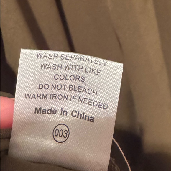 Olive Green Short Sleeve Dress - Picture 5 of 6